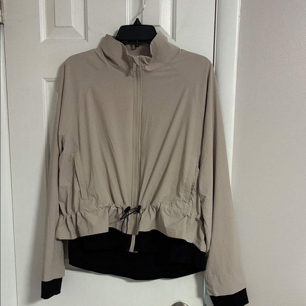 Lightweight Women's Drawstring Jacket - Beige Flx Extra Large